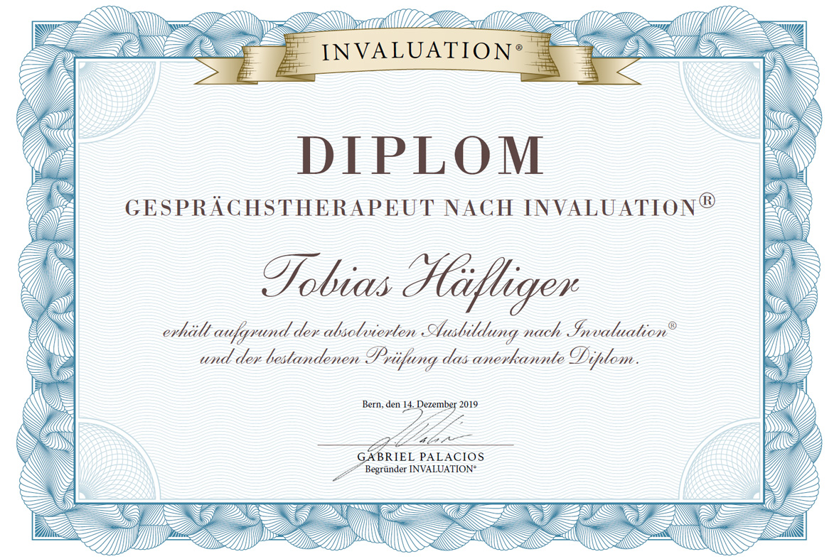 Diplom Gesprächstherapeut INVALUATION