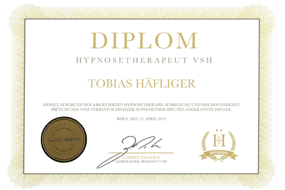 Diplom Hypnosetherapeut VSH