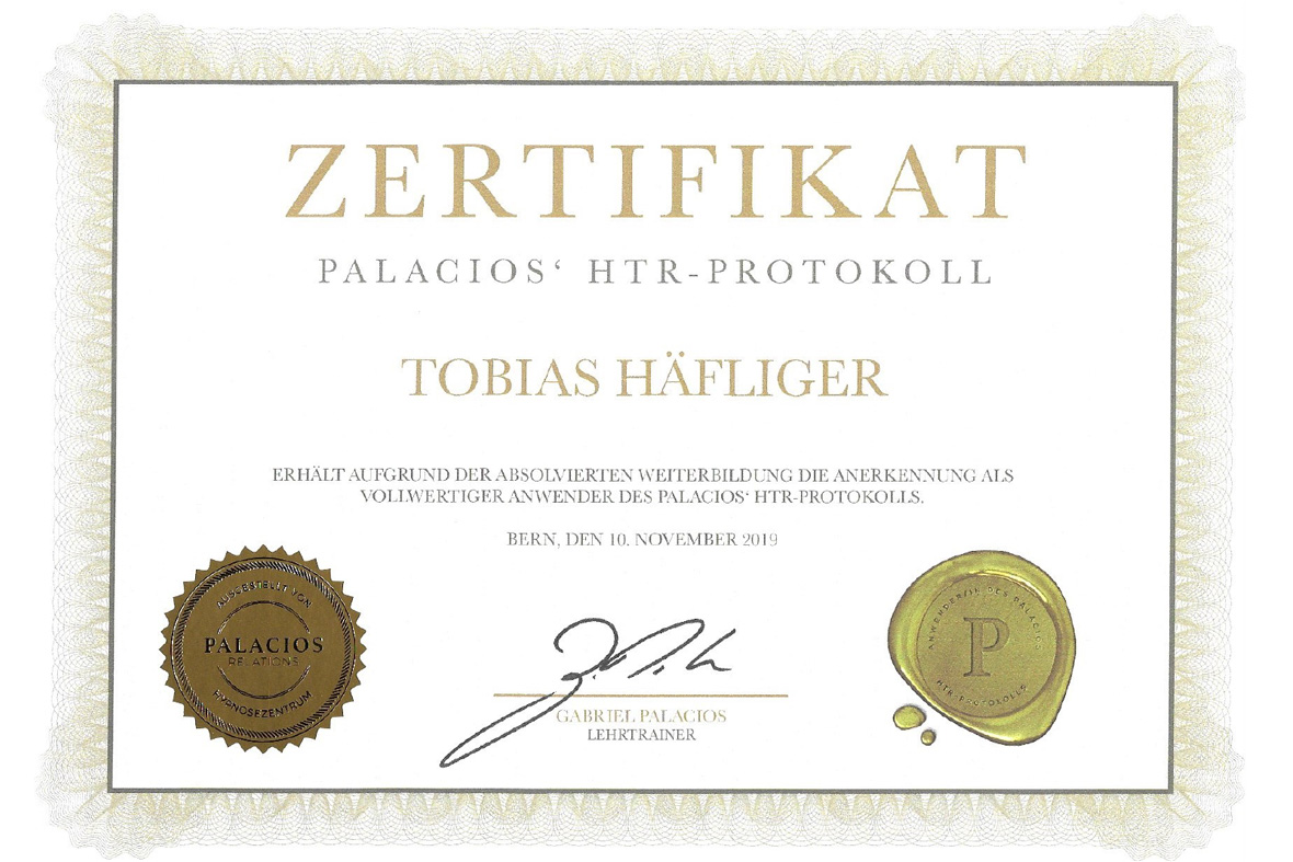 Zertfikat Palacios HTR Protokoll Coaching